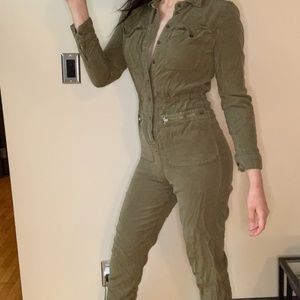 Army green jumpsuit